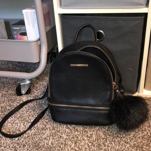 Aldo Black Mini Backpack